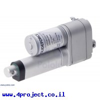 מנוע לינארי DC 12V, דגם LD , תנועה 50mm, 25kgf, 2.8cm/s - משוב