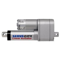 מנוע לינארי DC 12V, דגם HD , תנועה 50mm, 81kgf, 0.76cm/s - משוב