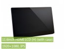 תמונה של מוצר מסך קיבולי LCD 11.6" IPS 1920x1080, מסגרת, זכוכית מגן, רמקול, ממשק HDMI, מגע USB