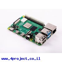 כרטיס פיתוח - Raspberry Pi 4 - דגם B עם 2G זכרון