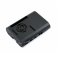מארז לכרטיסי Raspberry PI 4 - פלסטיק שחור מעוגל עם מאוורר