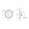 גלגל שיניים Miter MOD1.25 לציר REX 8 מ"מ, 45 מעלות, פלדה - 30 שיניים