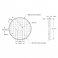 גלגל שיניים MOD0.8, ציר 14 מ"מ, אלומיניום - 100 שיניים