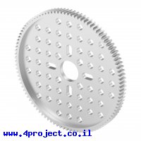 גלגל שיניים MOD0.8, ציר 14 מ"מ, אלומיניום - 100 שיניים