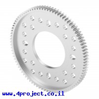 גלגל שיניים MOD0.8, ציר 32 מ"מ, אלומיניום - 90 שיניים