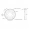 גלגל שיניים MOD0.8, ציר 32 מ"מ, אלומיניום - 105 שיניים
