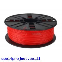 פלסטיק למדפסת תלת-מימד - אדום נאון - ABS 1.75mm