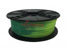 תמונה של מוצר פלסטיק למדפסת תלת-מימד - מחליף צבע - PLA 1.75mm - כחול/ירוק - צהוב/ירוק