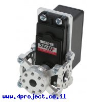 מחזיק מנוע ServoBlock™ למנועי סרוו בגודל 1/4 עם ציר C1-24T - ציר עם חורים 6-32