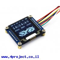 מסך OLED 1.5" 128x128, ממשק I2C/SPI