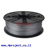 פלסטיק למדפסת תלת-מימד - כסף - PLA+ 1.75mm