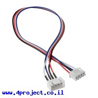 כבל מאריך למחברי JST-XH 4-pin - אורך 30 ס"מ