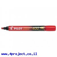 טוש לא מחיק Pilot SCA-400 (פיילוט) ראש שטוח - אדום