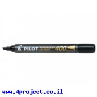 טוש לא מחיק Pilot SCA-400 (פיילוט) ראש שטוח - שחור